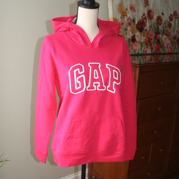NWT BRIGHT PINK GAP HOOD HOODIE SWEATSHIRT SZ M - Picture 7 of 7